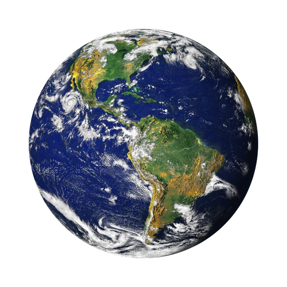 Planeta Tierra mostrando América